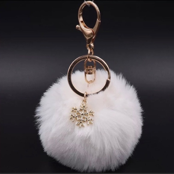 𝅺SANITIZER holder keychain with bonus Pom keychain - Picture 3 of 9